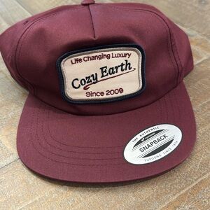 Cozy Earth Heritage Snapback in Maroon